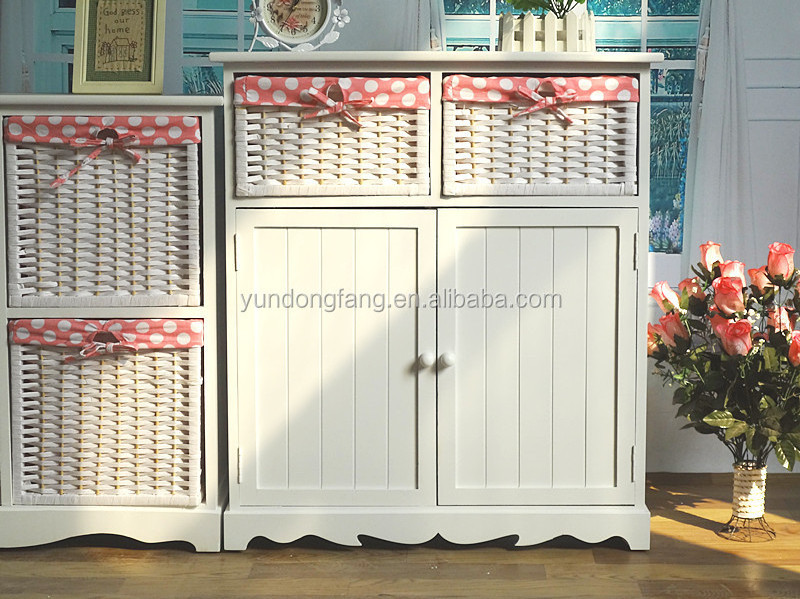 Manufacturers selling to Korean rural style furniture porch cabinet to receive contracted solid wood shoe ark storage cabinet