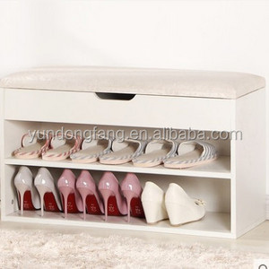 China manufacturer wood shoe rack shoe cabinet bench