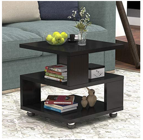 Luxury Modern Display Bedside Wood Black End Table Gold Bedroom Furniture Smart  Night Stand