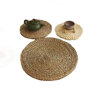 Rattan Chargers Round Place mats Wicker Woven Natural Braided Table Mats Set Kitchen Decor Antislip Coasters