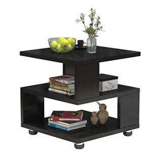 Luxury Modern Display Bedside Wood Black End Table Gold Bedroom Furniture Smart  Night Stand