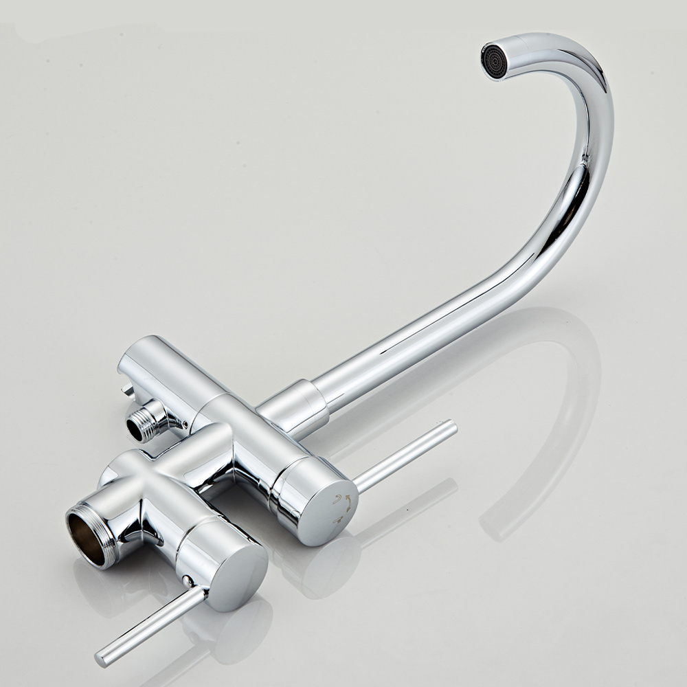 YUNDOOM OEM Morden Freestanding Villa Shower Chrome Freestanding Floor Standing Mounted Brass Doucha Chuveiro Bathtub Faucet