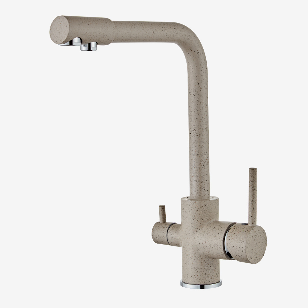 Sanitary Ware Polished Ceramic Single Hole Water Filter Top Kitchen Faucet