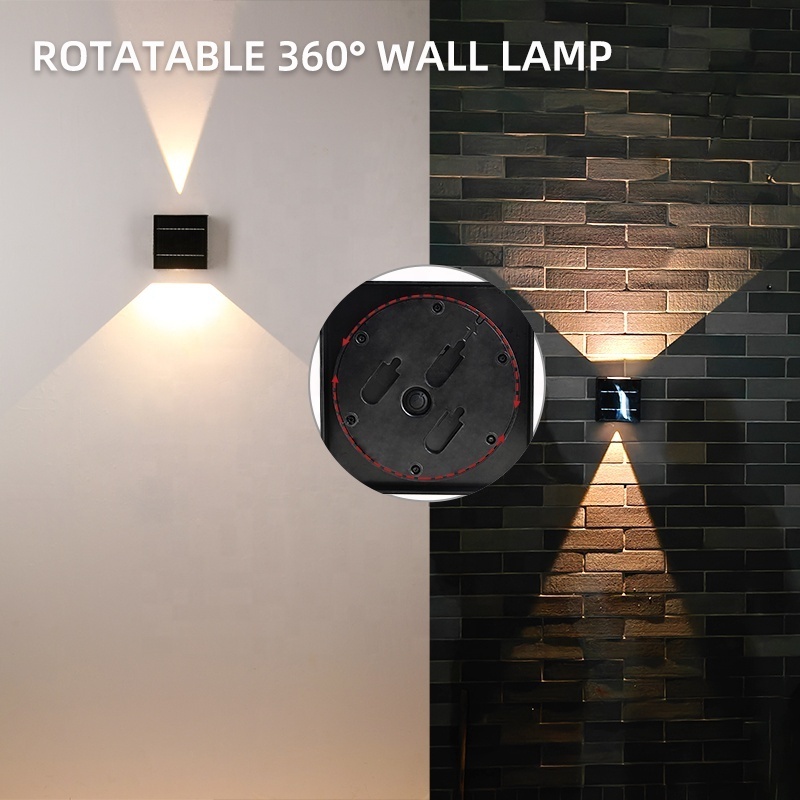 High quality outdoor wall lighting wall mounted outdoor solar lights up and down wall light