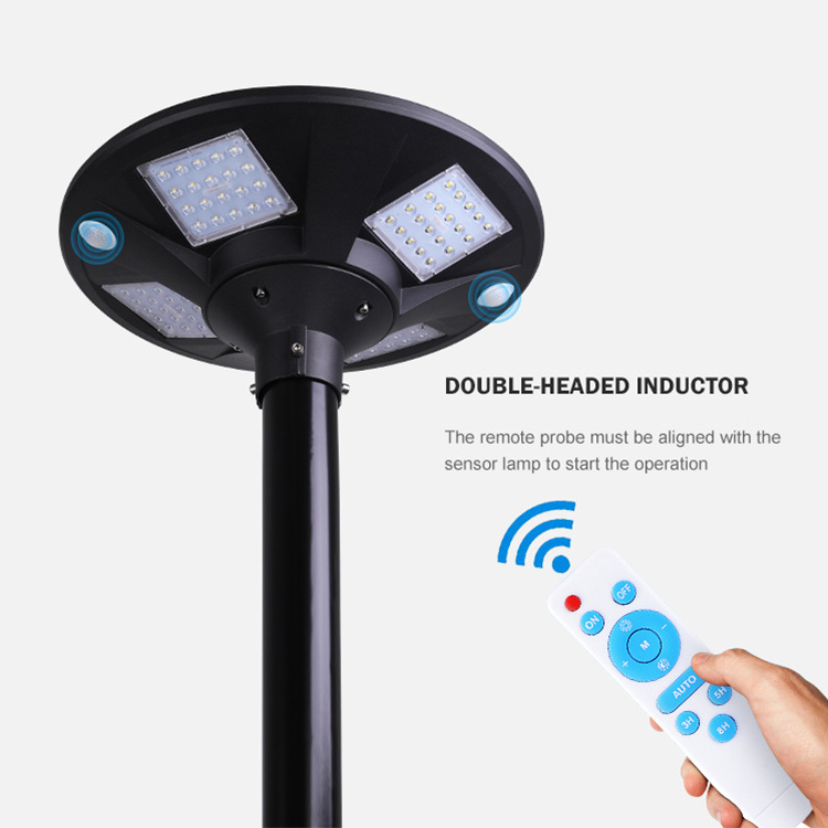 Motion Sensor Control UFO Round Garden Outdoor Waterproof 25w All In One Solar Led Street Light