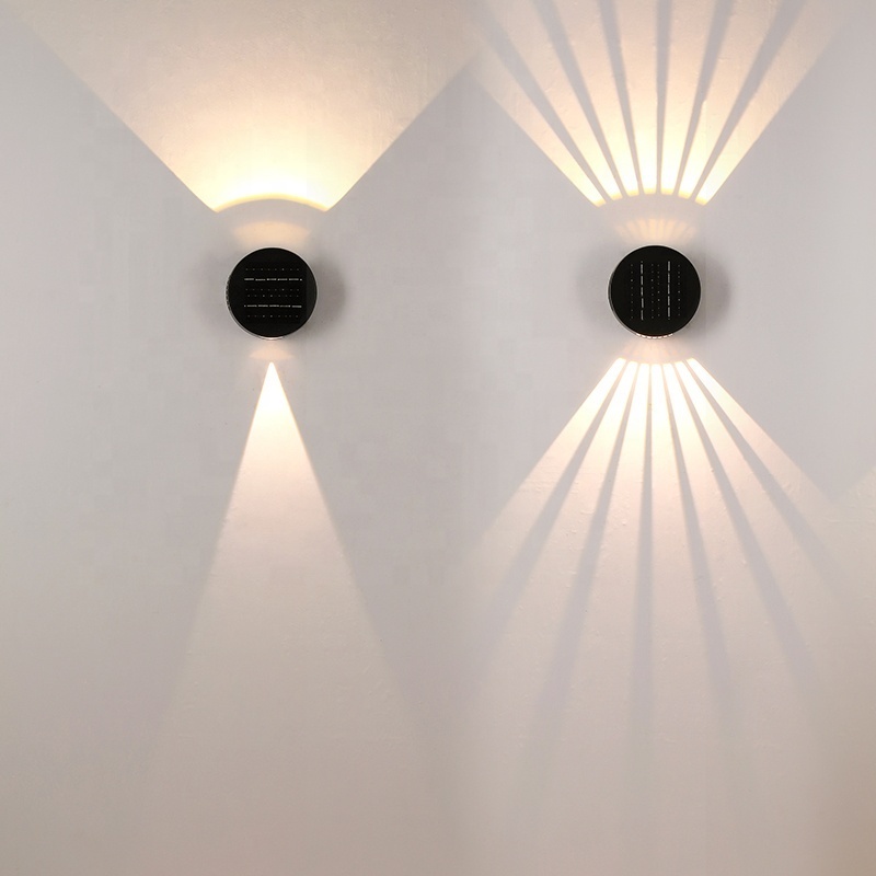 New design solar waterproof wall light outdoor mounted up and down modern outdoor wall light