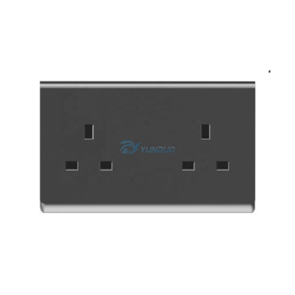 UK Standard Home and Hotel Used 1 Gang Multi Switch Socket With Light Power Outlet Plug