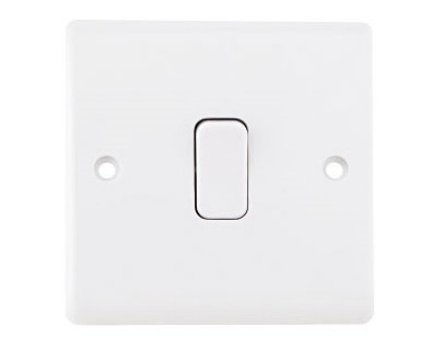 Easy installation 1gang switch with 220v white color 500W Fan Dimmer