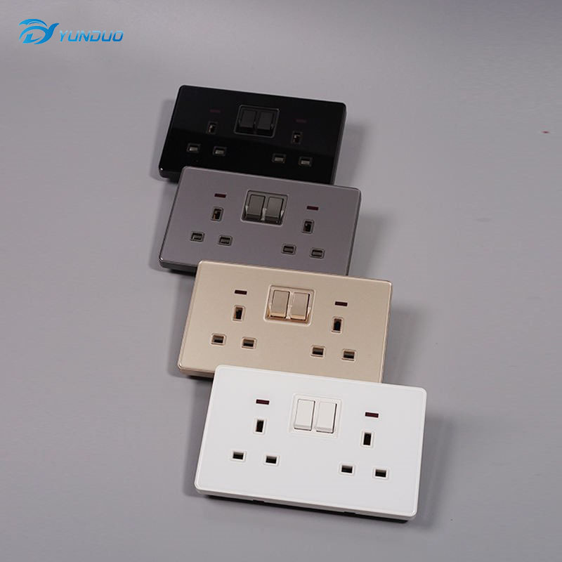 Modern UK standard switch cover wall plates blank wall plate