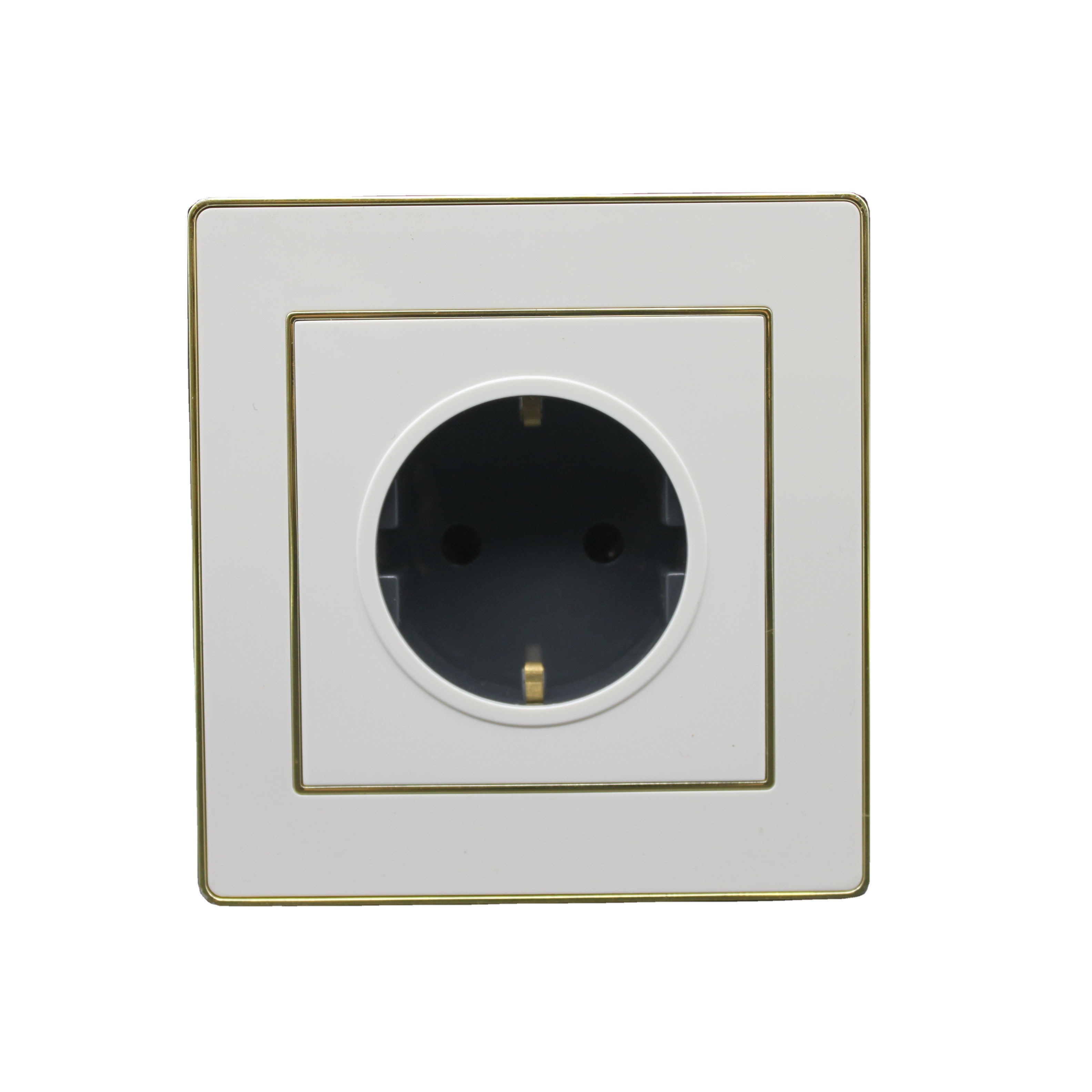 EU Standard 16A PC Panel Homes Outlet Electric Cover Electrical Plate Power Plug USB Germany Outlet Wall Sockets