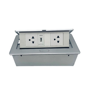 Factory Supply Ceiling Mounting Box Single Double Ground Outlet Pop Up Floor Power Socket