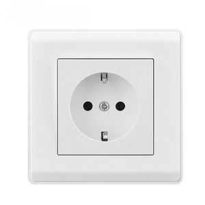 Made in China Homes Outlet Electrical Plate Power Plug Germany Socket Outlet Wall Switch and Socket