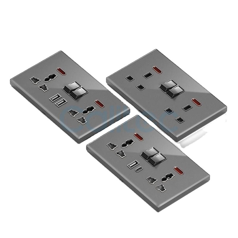 Modern UK standard switch cover wall plates blank wall plate