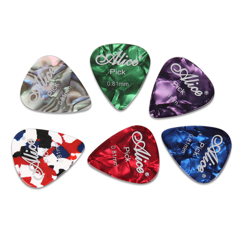 Wholesale Alice Guitar Pick Celluloid Electric Guitar Picks Thickness Mixed Picks For Guitar AP-100A