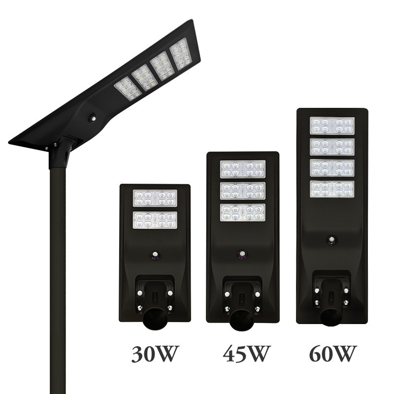 High lumen 60w led street light all in one solar led street light for street road