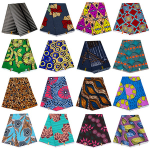 Panno stampato a cera calico textile africa blue ankara printed wax fabric 100% polyester double sided wax printed cloth