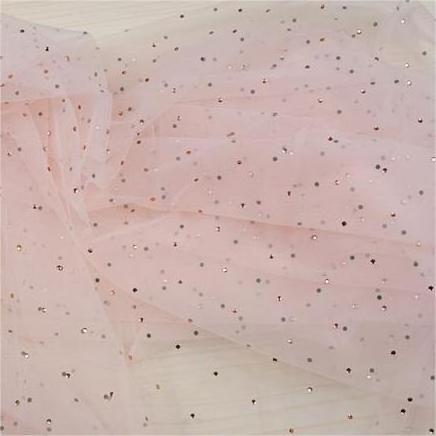 High quality soft  mesh fabric bridle wedding Dress fabric sequin Diamond lace tulle fabric