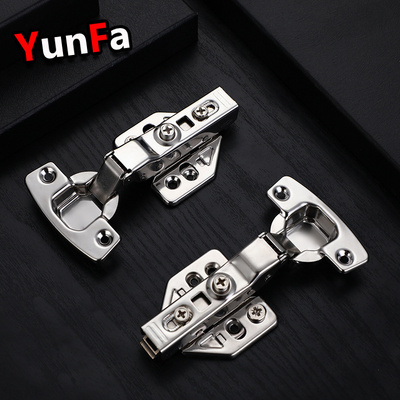 Adjustable Hydraulic Soft Closing Buffering Cabinet Door Hinge Stainless Steel Self-discharge Full Overlay 3D Hinge