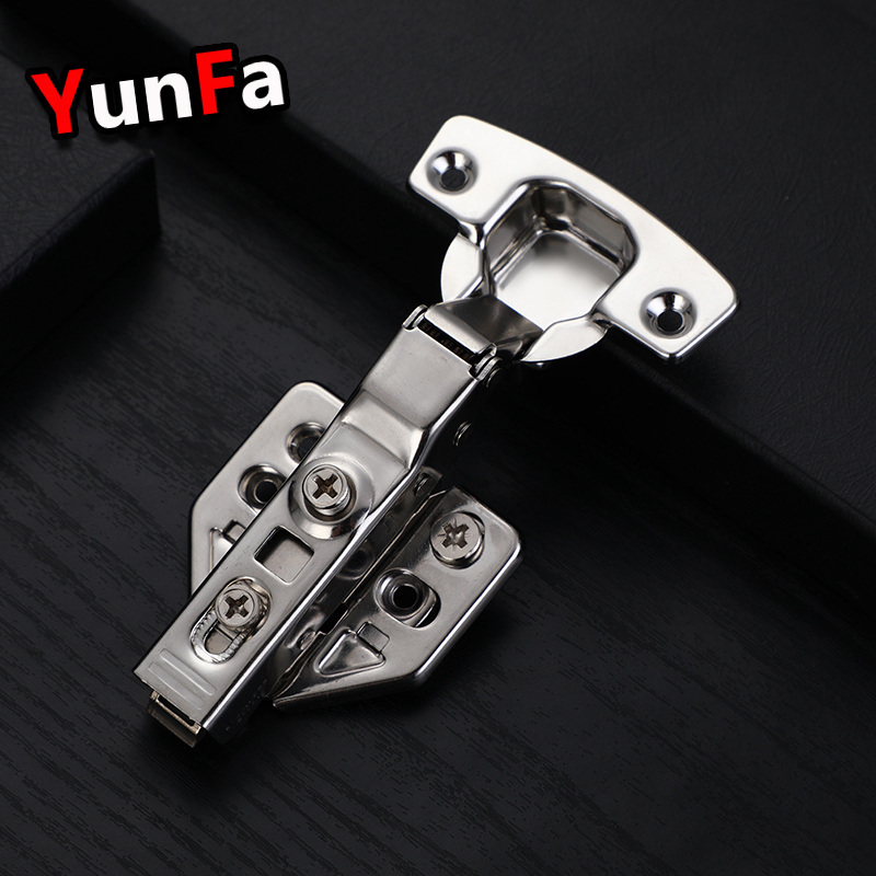 Adjustable Hydraulic Soft Closing Buffering Cabinet Door Hinge Stainless Steel Self-discharge Full Overlay 3D Hinge