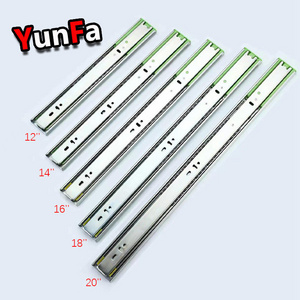 45mm Buffering Shut Self Lock Drawer Rail Auto Open Popup Hydraulic Telescopic Channel Ball Bearing Soft Close Drawer Slide