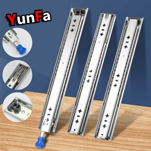 Super Long 53mm Drawer Guide Rail 1000mm 40inch Industrial Bed Self Locking Heavy Duty Cabinet Drawer Slide with Lock Function