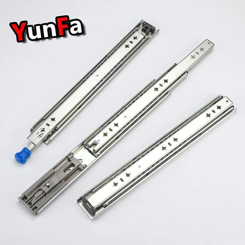 53mm  heavy duty correderas telescopicas 300mm full extension cabinet drawer channels 12 inch soft closing drawer slides