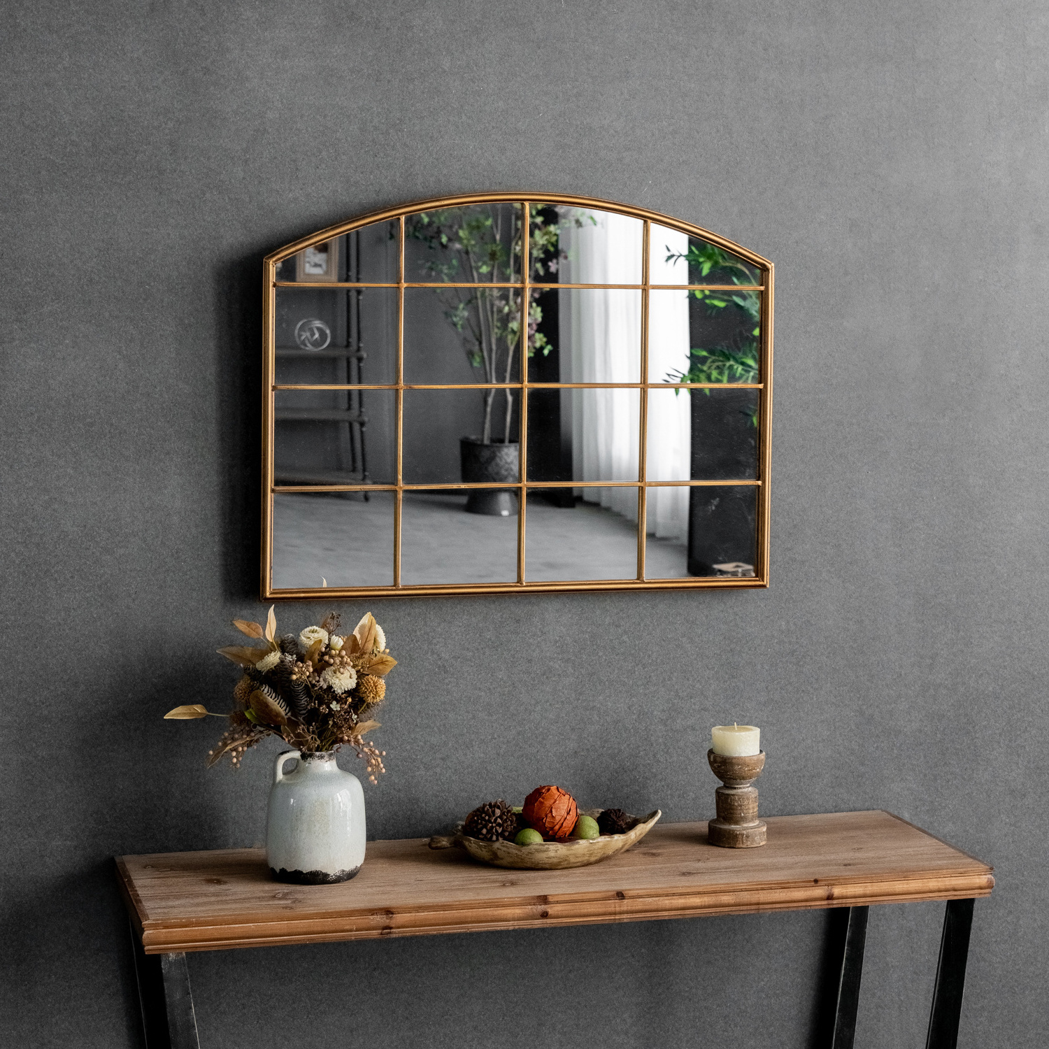 YUNFEI Large wall mirror for sale gold floor to ceiling mirror