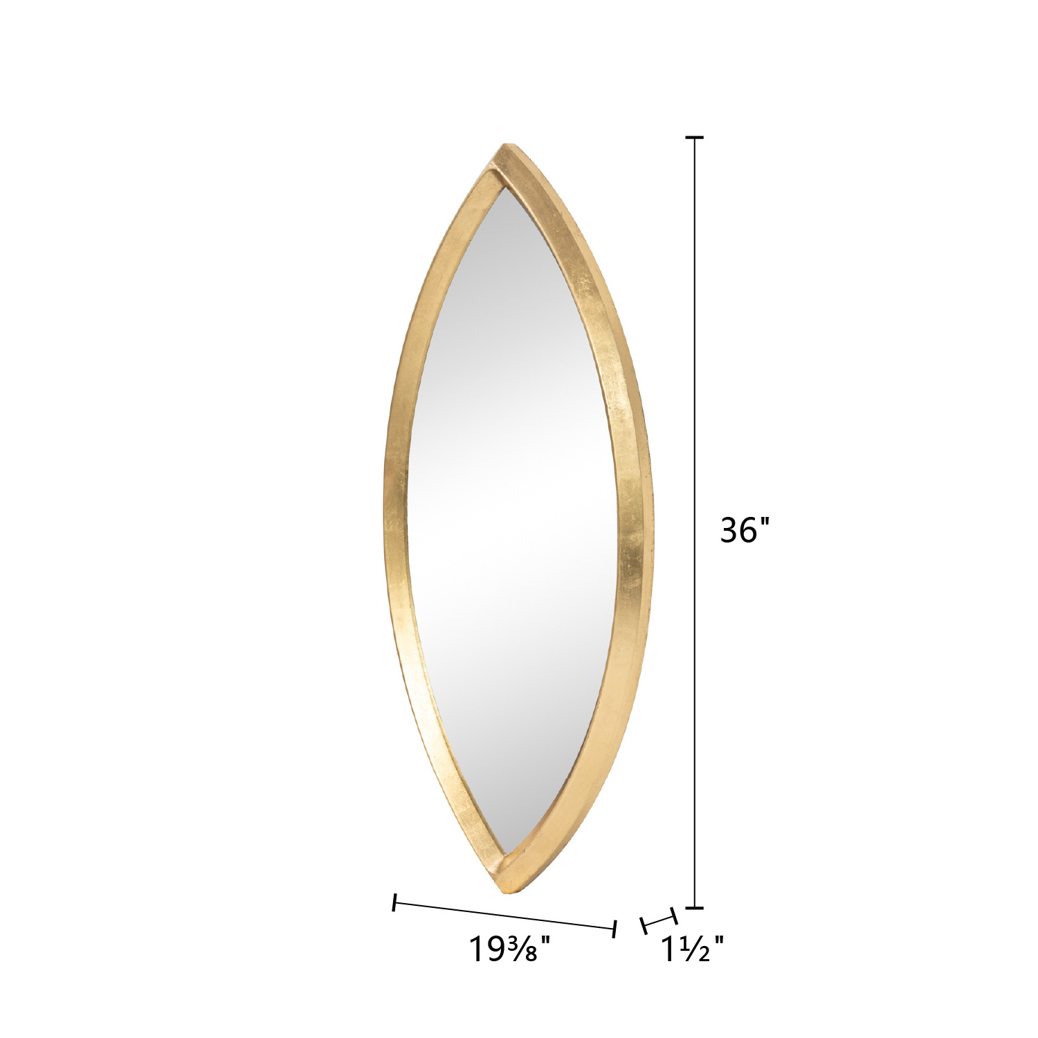 YUNFEI teardrop mirror wall decor irregular mirror gold