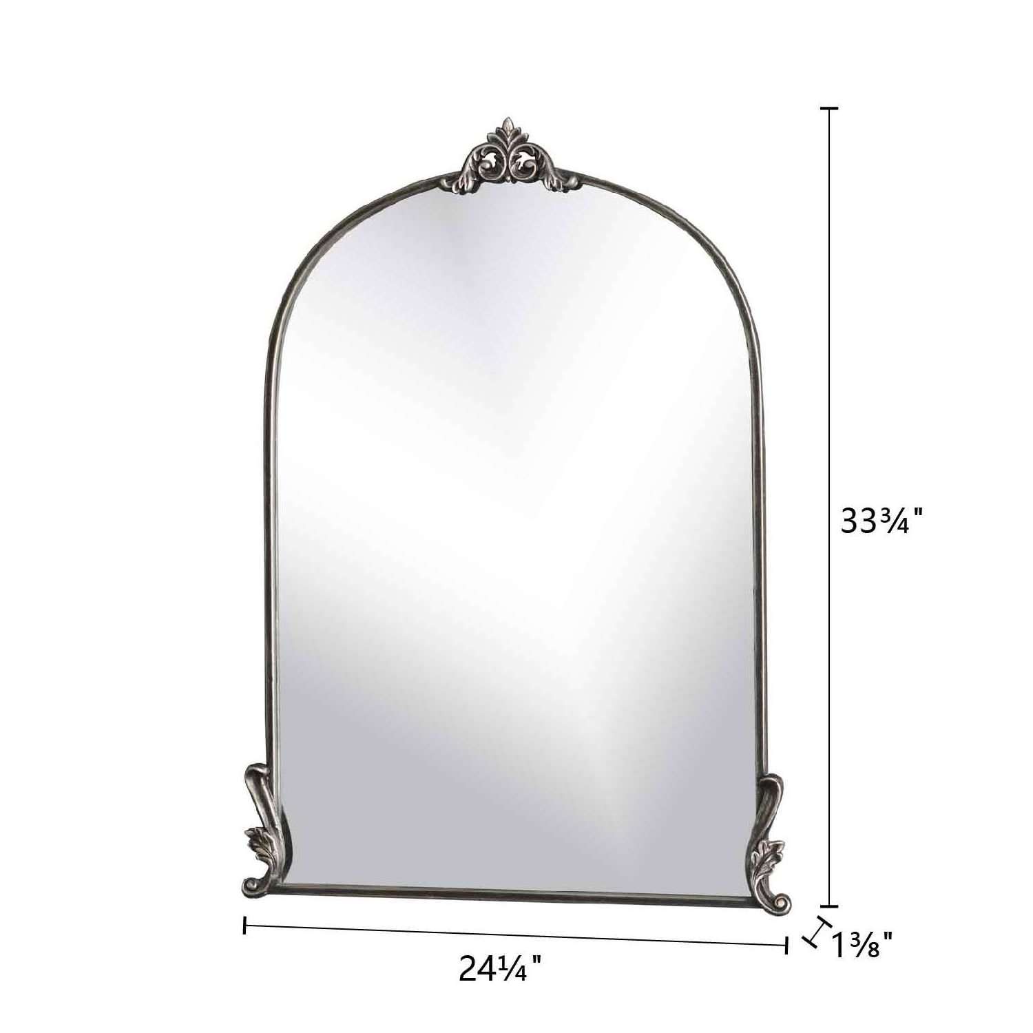 YUNFEI Accent mirrors with frame luxury wall mirror decor pressed flower frames