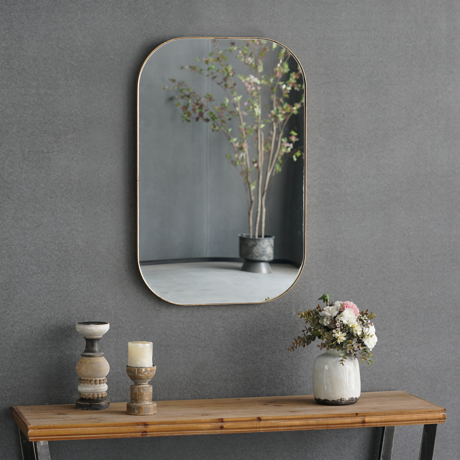 YUNFEI Mirror wall decor mirror frame metal wall mirror art