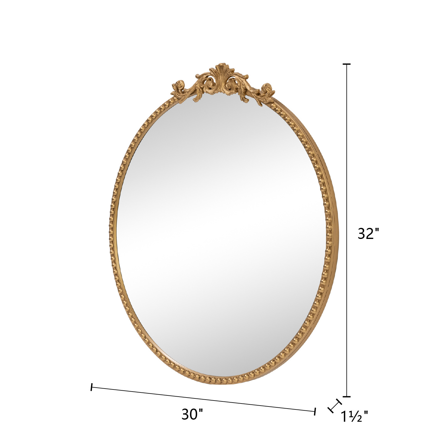 YUNFEI gold decor Free sample heart square round plain mirror OEM decorative wall mounted living room entry way