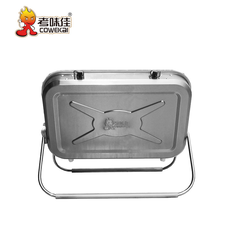 Outdoor Picnic Portable Carbon Barbecue Stove Camping Travel Foldable Mini Stainless Steel Charcoal BBQ Grill