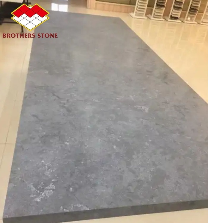 Grey Concrete Cement Quartz Slab Artificial Stone for Prefab Quartz Countertops Wall and Floor Flooring for Dining