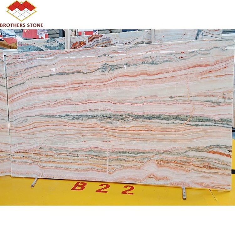 Newest product colorful agate board bookshelf natural marble wall tile surface kitchen countertop