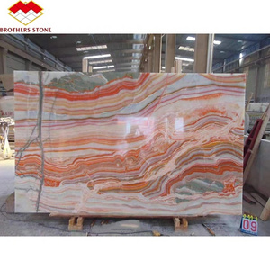 Newest product colorful agate board bookshelf natural marble wall tile surface kitchen countertop