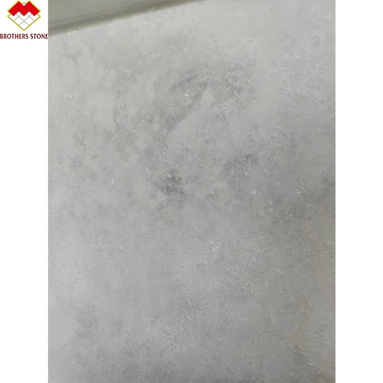 Wholesale Artificial White Quartz Stone Slab Prefabricated Countertop Faux Quartz  for Kitchen Top