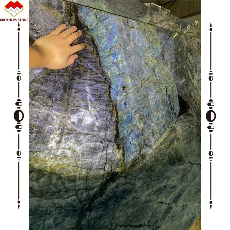 Blue saphire natural stones lemurian blue granite slab labradorite blue granite blue louise granite hot selling