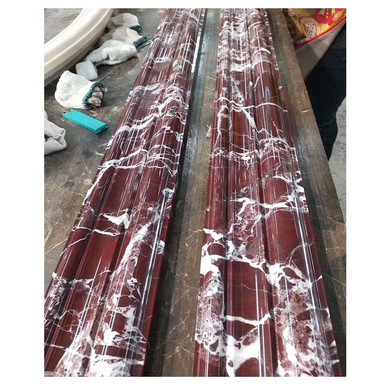 Natural Brown Rose Red Polished MarbleTurkish Red Rosso Levanto red marble with white veins