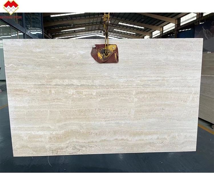 Modern Design Wholesale Marble White Travertine Tiles Polished Slab Wall Floor for Pool Super White Travertine Marble Tiles