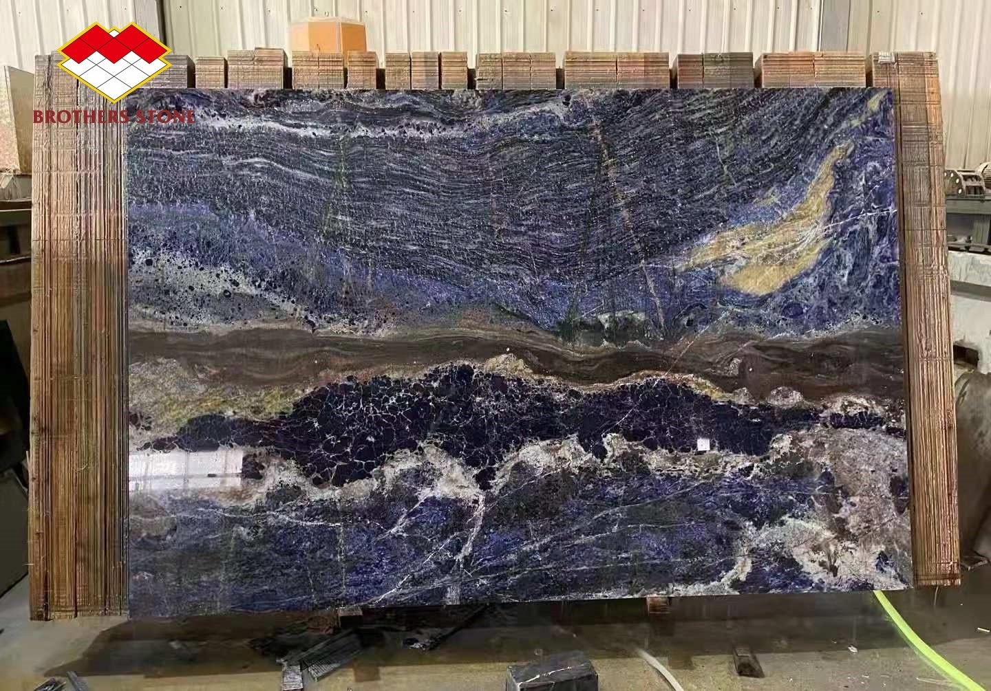 Luxury Stone Backlit Bolivian Blovia Blue Marble Translucent Dream sapphire Blue Onyx Quartzite Slabs