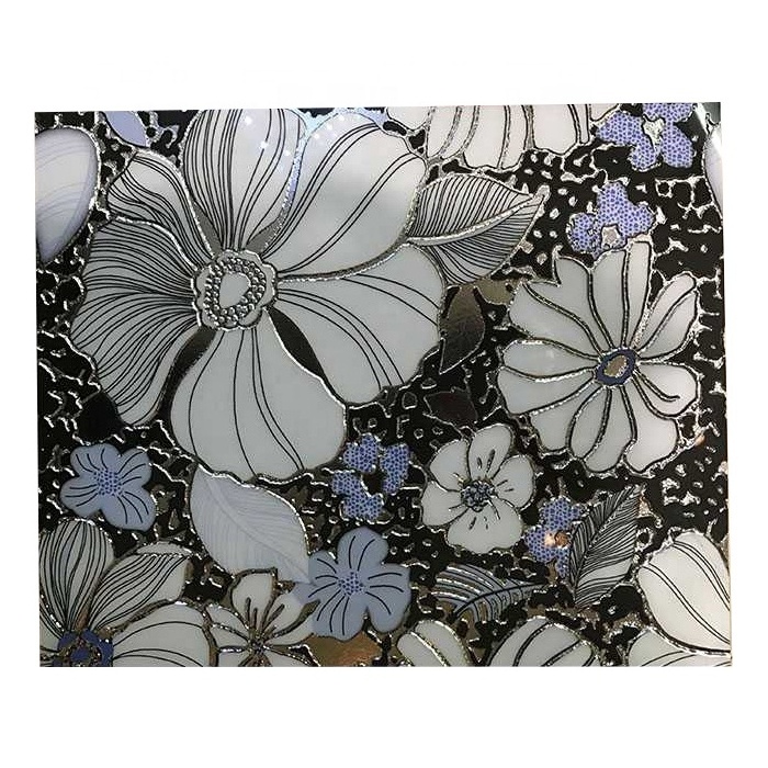 blue and white flower decoration 3d picture kerala floor tile price