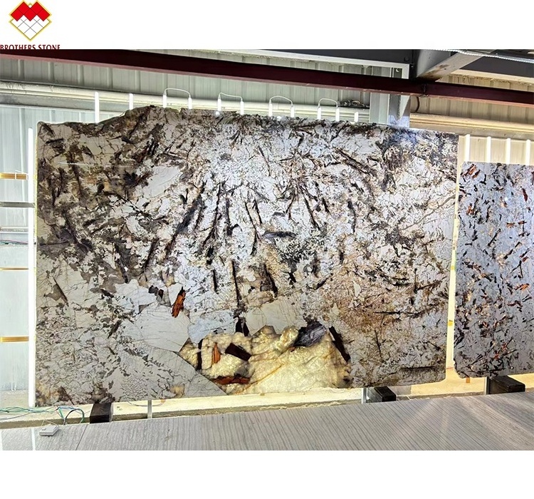 Luxury Stone Pandora Stone Slab Synthetic quartz marble countertop kichen island marble hot selling