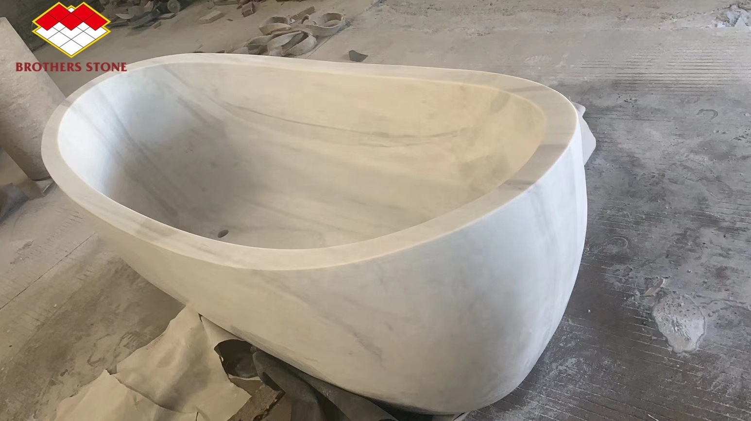 Manufacturer high-end stone black nero marble tub freestanding solid black marble bathtub