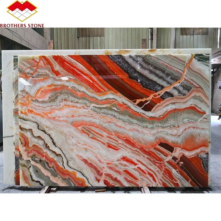 Newest product colorful agate board bookshelf natural marble wall tile surface kitchen countertop