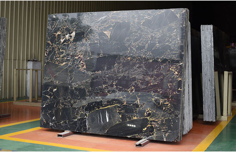 Gold and Black Marble Slab With Golden Athens Marbles Black Marble Slabs