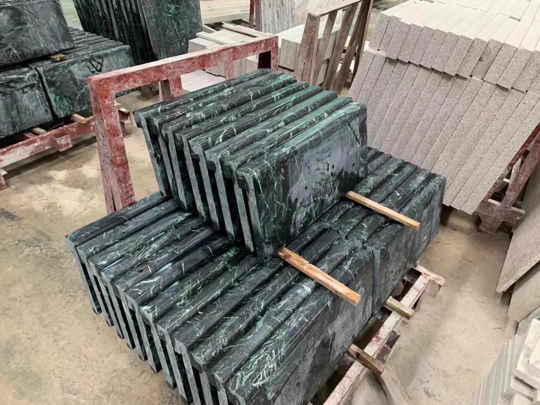 Wholesale emerald luminous green marble slab verde dark empress marble tile emperador green vert guatemala marble