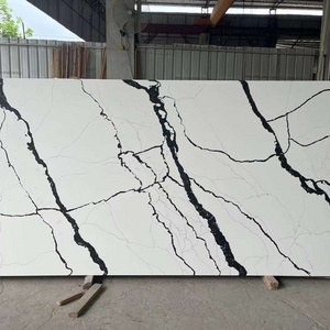 Most Popular Modern White Artificial Engineered Marble Sheet Quartz Faux Stone Slab