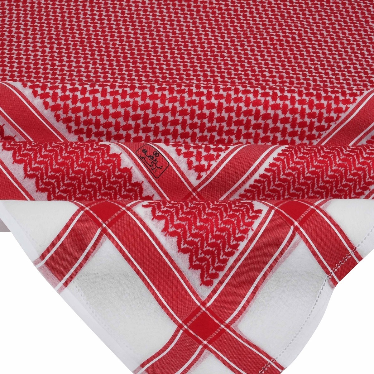 Wholesale High Quality Red Arab Men Yashmagh Shemagh Wrap Muslim Headwear Shemagh Omanais Keffiyeh Palestine Scarf