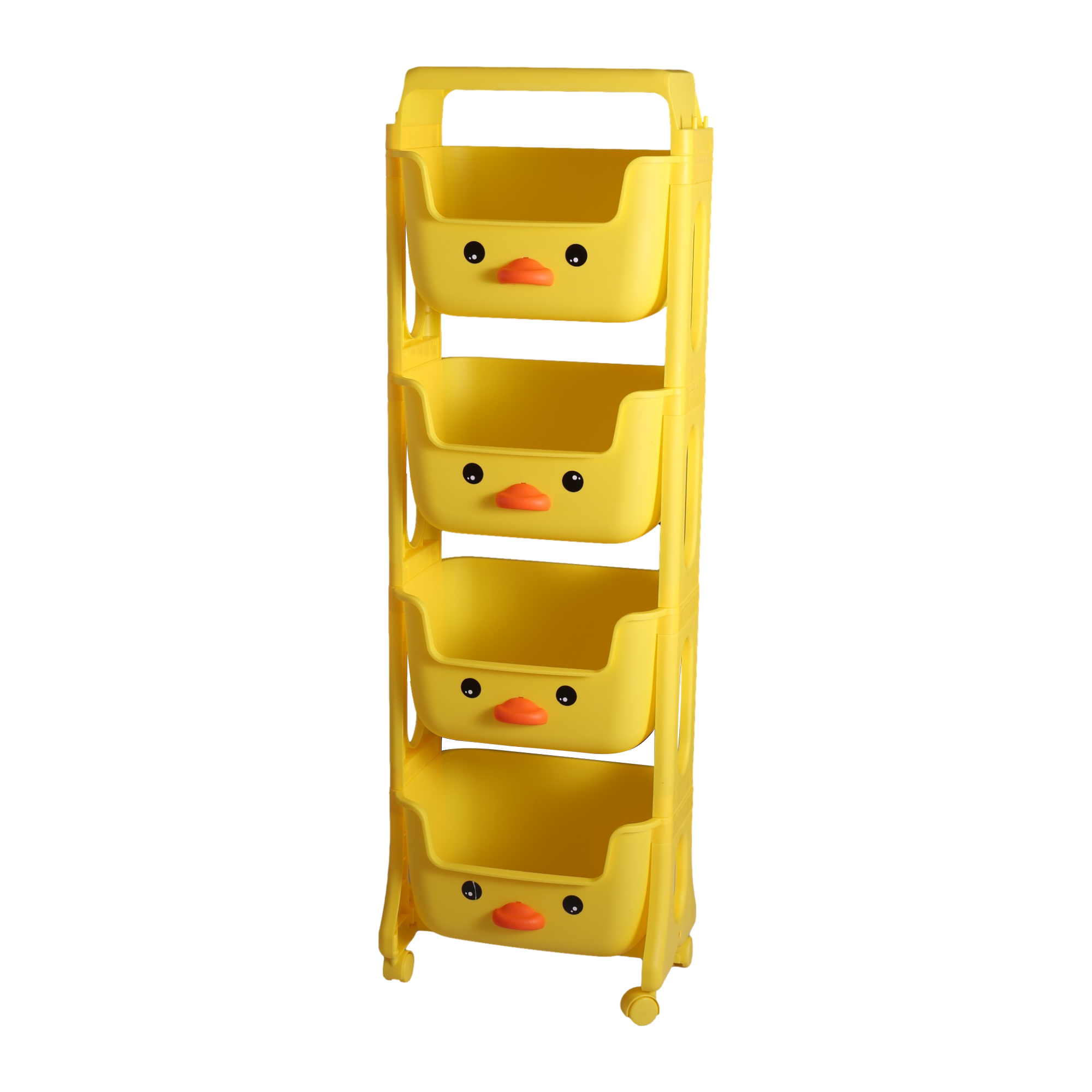 Heavy Duty Mobile Storage Organizer Craft Cart Trolley Shelf Rack 3-tier Kitchen Living Room Use Metal Rolling Utility Cart