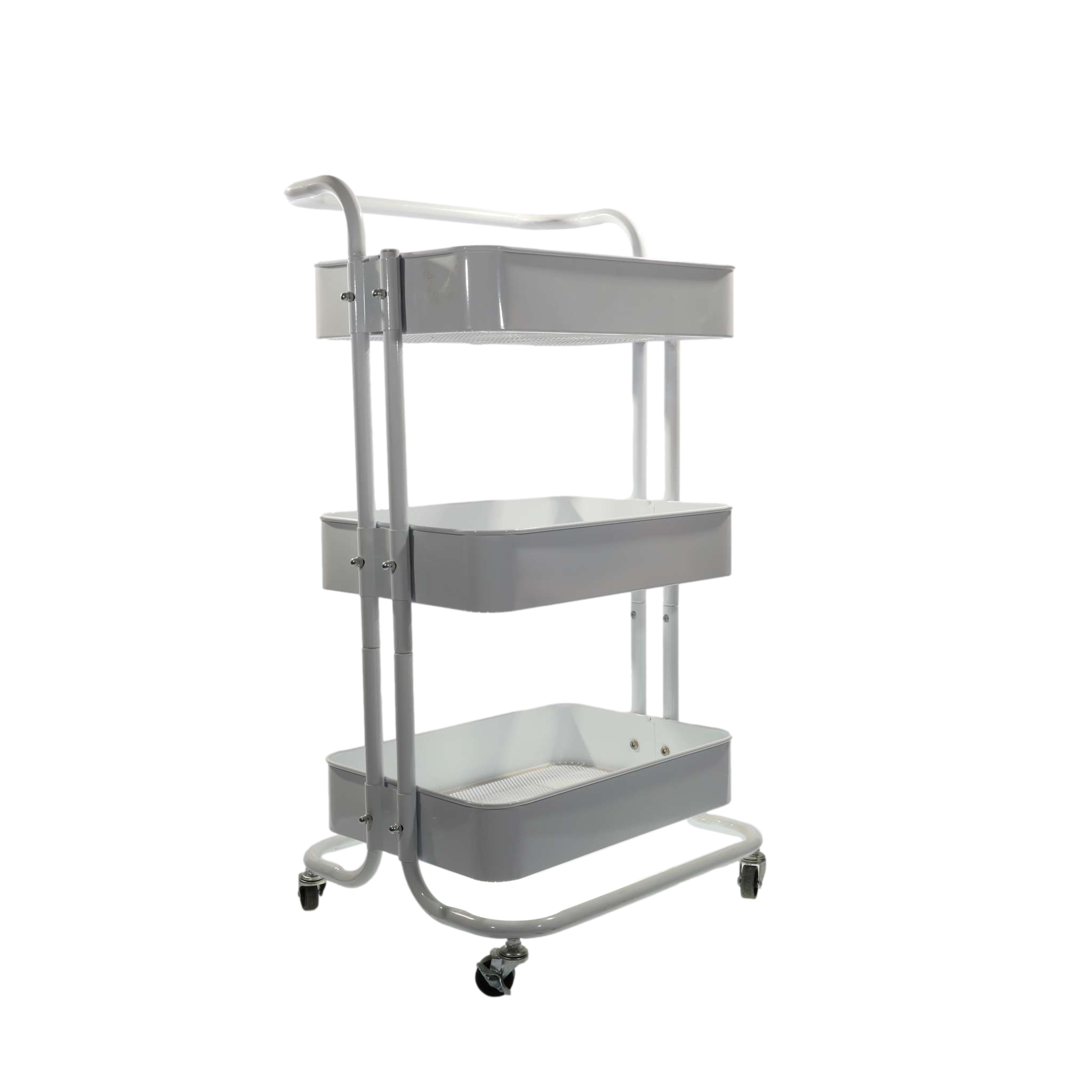 Slim Storage Cart 4 Tier Rolling Kitchen Shelving Unit on Wheels Mobile Narrow Cart  Storage Cart